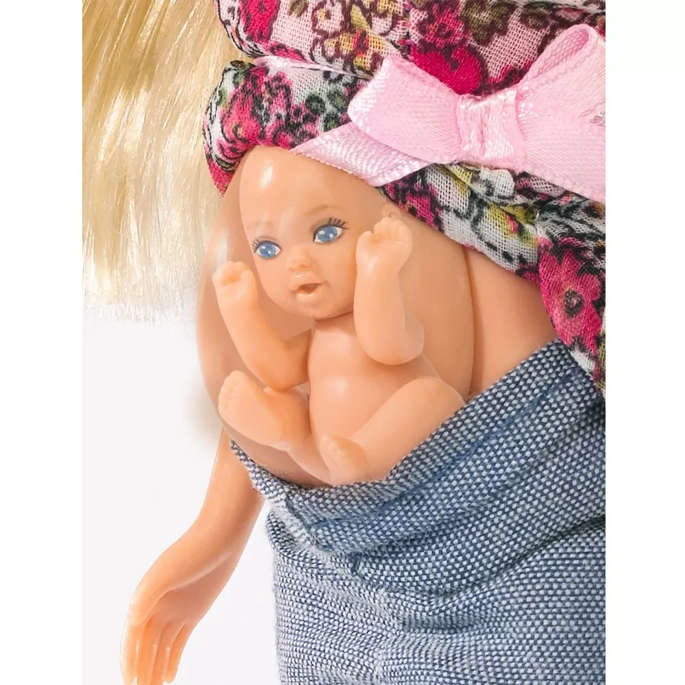 Papusa Steffi Love, gravida, cu bebelus si accesorii, 29cm [3]