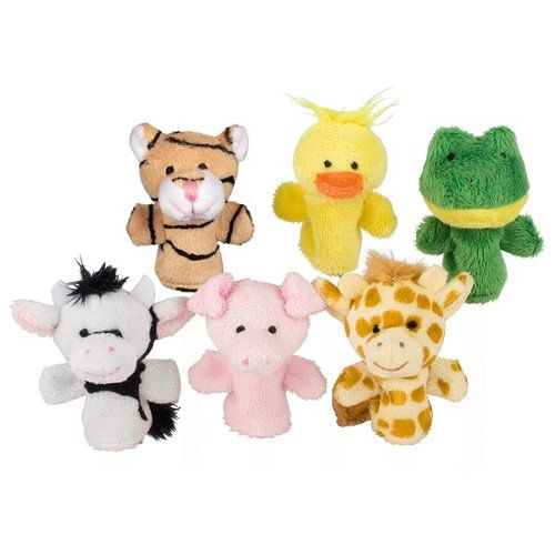 Papusi pentru degete, cu animalute, pentru copii, 1 an+ [3]