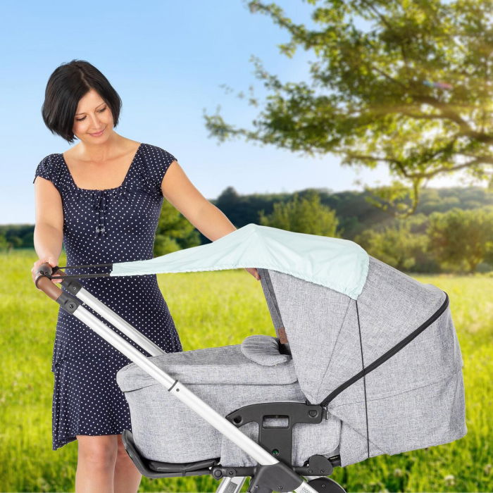 Parasolar carucior copii, tip copertina, cu elastic, model universal, REER [3]