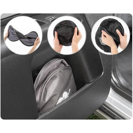 Parasolare masina, lipire fara ventuze, negru, set 2 buc, REER [5]