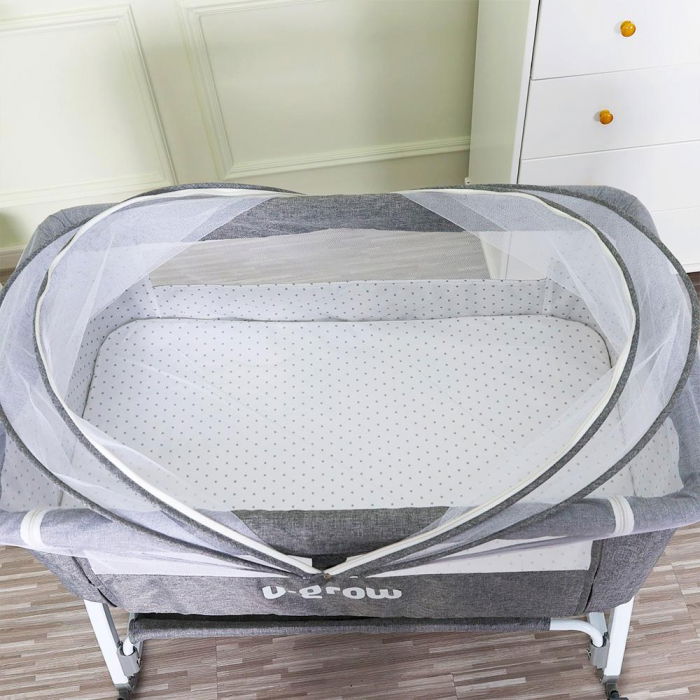 Patut 2 in 1 Co-Sleeper cu functie de leagan, U-Grow [4]
