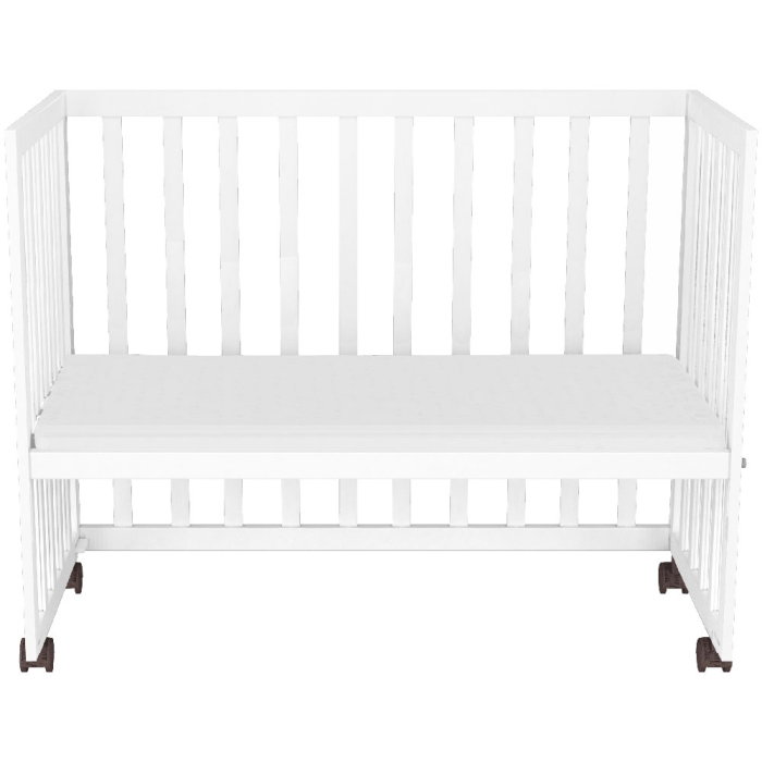 Patut copii din lemn co-sleeper Hubners Matei 94x46 cm alb [7]