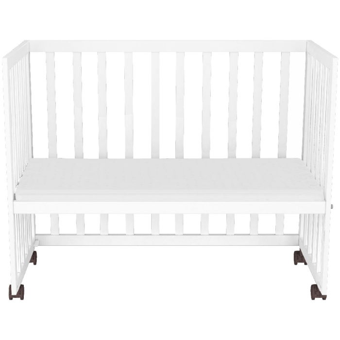 Patut copii din lemn co-sleeper Hubners Matei 94x46 cm alb [6]