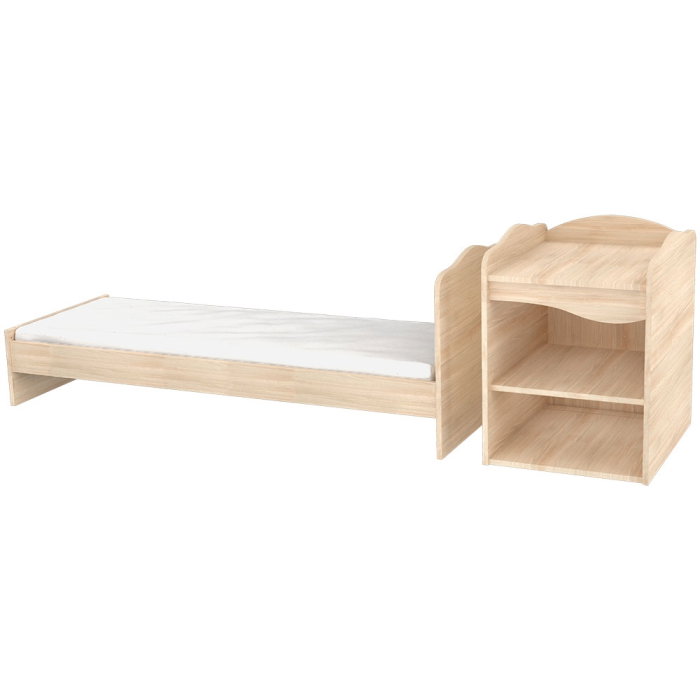 Patut copii transformabil din lemn Hubners Eva Kombi 120x60 cm natur [3]