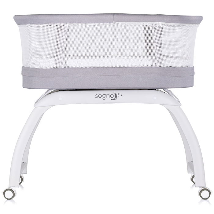 Patut cu leganare si cantar integrat Chipolino Sogno 2 in 1 grey [4]