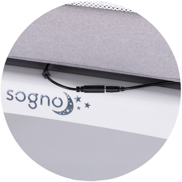 Patut cu leganare si cantar integrat Chipolino Sogno 2 in 1 grey [10]