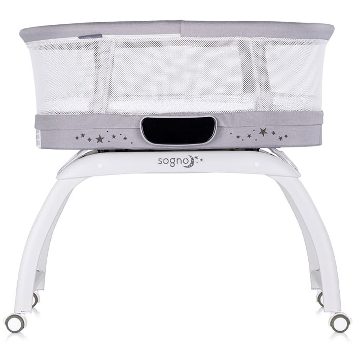 Patut cu leganare si cantar integrat Chipolino Sogno 2 in 1 grey [2]