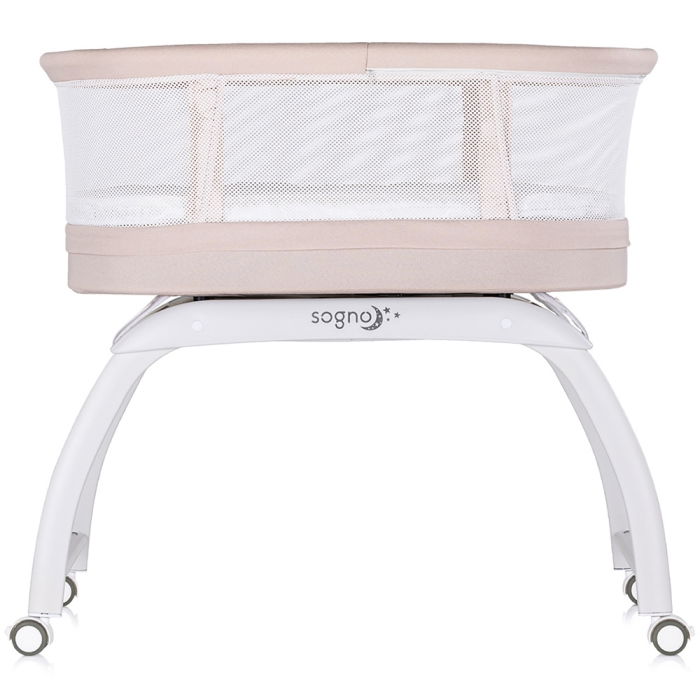 Patut cu leganare si cantar integrat Chipolino Sogno 2 in 1 macadamia [4]