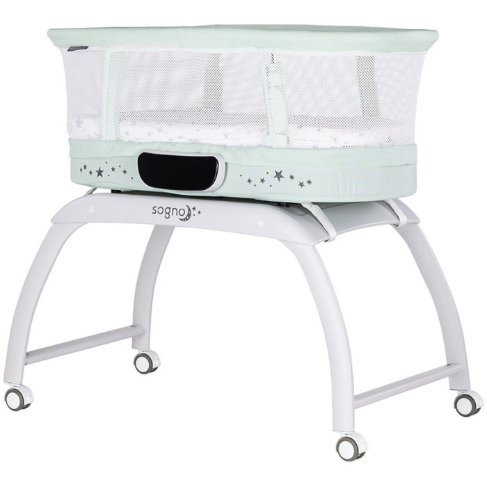 Patut cu leganare si cantar integrat Chipolino Sogno 2 in 1 pastel green [1]