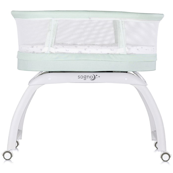 Patut cu leganare si cantar integrat Chipolino Sogno 2 in 1 pastel green [4]