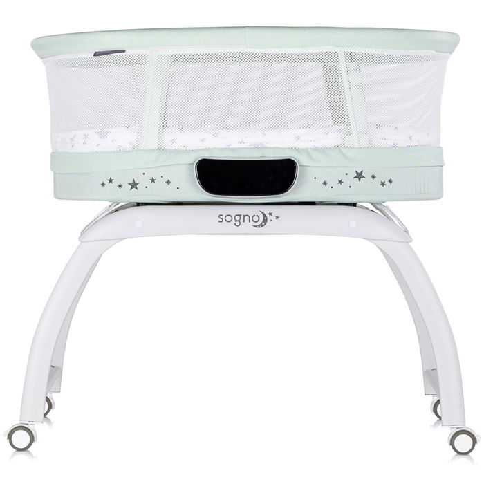 Patut cu leganare si cantar integrat Chipolino Sogno 2 in 1 pastel green [2]