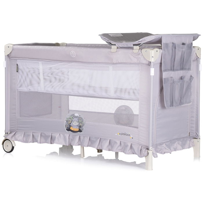 Patut pliabil Chipolino Palace Hippo grey [3]