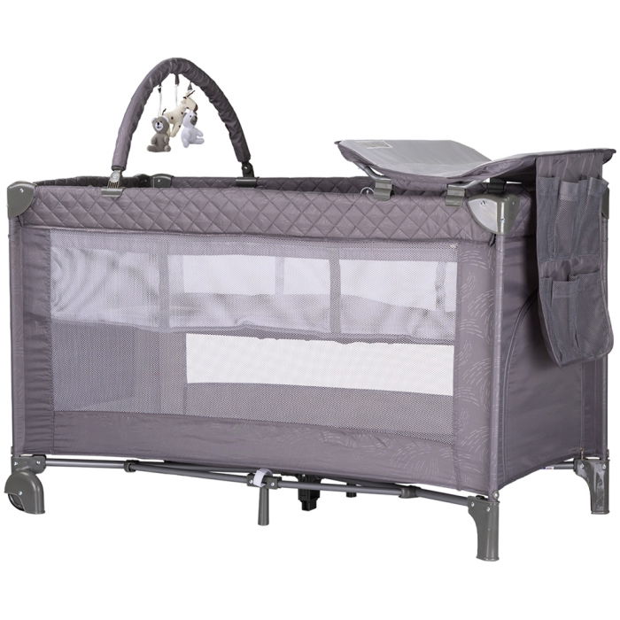 Patut pliabil cu saltea de infasat Chipolino Luna cloud [1]