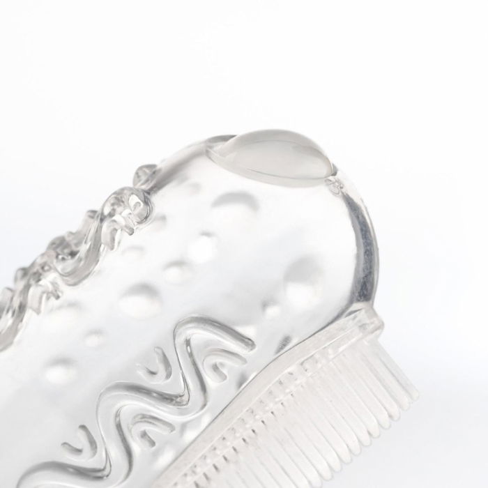 Periuta de dinti din silicon pentru folosire pe deget, 2 bucati,  REER 79249 [9]