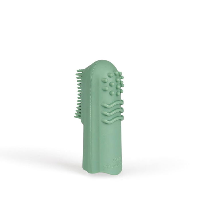 Periuta de dinti pentru bebelusi, din cauciuc natural, pentru folosire pe deget, Gruenspecht 687-00 [7]