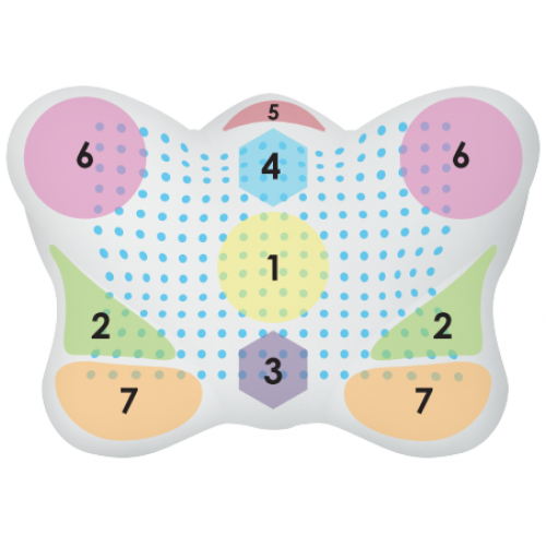 Pernă ortopedică moale antirid și anti-îmbătrânire Ortek "Butterfly SOFT" J2539 [1]