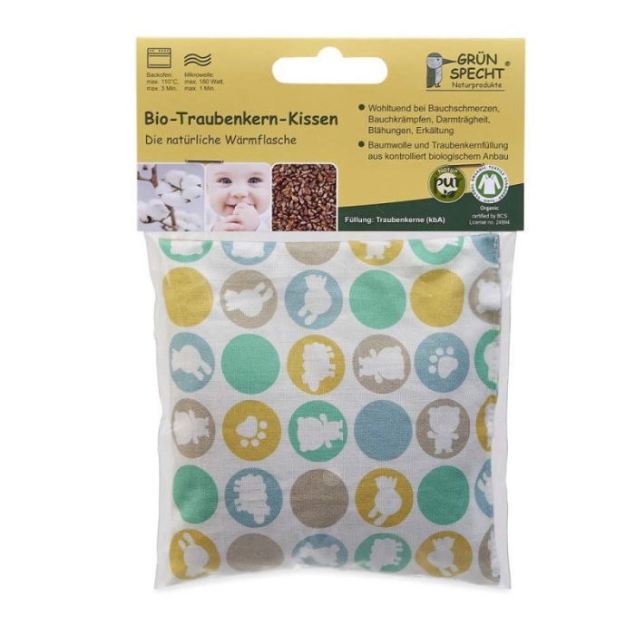 Pernuta termica anticolici BIO cu seminte de struguri, 12 x 12 cm, Grunspecht 675-00 [1]