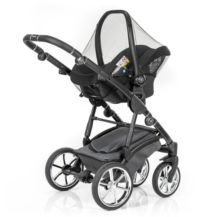 Plasa de insecte pentru scoica si scaun auto bebelusi, protectie tantari, 0+ luni, neagra, Reer BiteSafe 87011 [2]