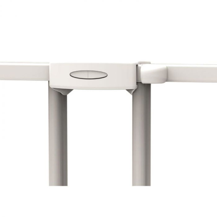 Poarta de siguranta extensibila pentru copii, Noma, 62–102 cm, metal alb [4]