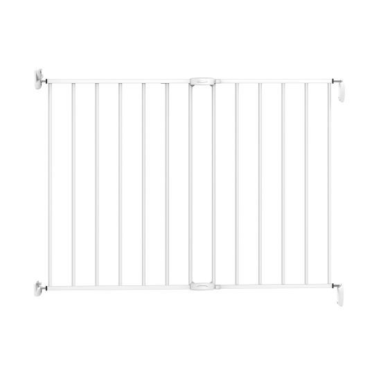 Poarta de siguranta extensibila pentru copii, Noma, 62–102 cm, metal alb [1]