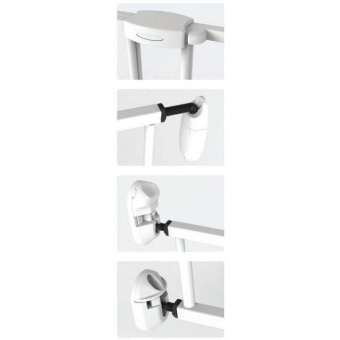 Poarta de siguranta extensibila pentru copii Noma, 62 – 102 cm, metal negru [2]