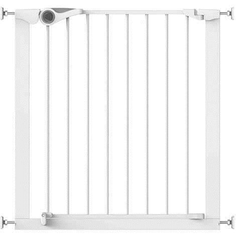Poarta de siguranta Noma Easy Fit, presiune, 75-82 cm, metal alb [1]
