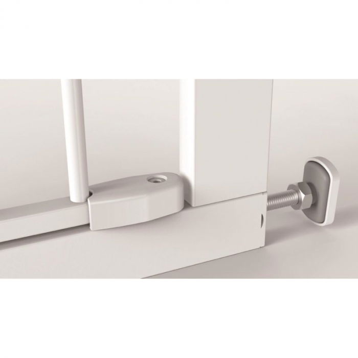 Poarta de siguranta Noma Easy Fit, presiune, 75-82 cm, metal alb [4]