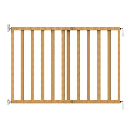Poarta siguranta scari, extensibila, lemn natur, 64-100cm [2]