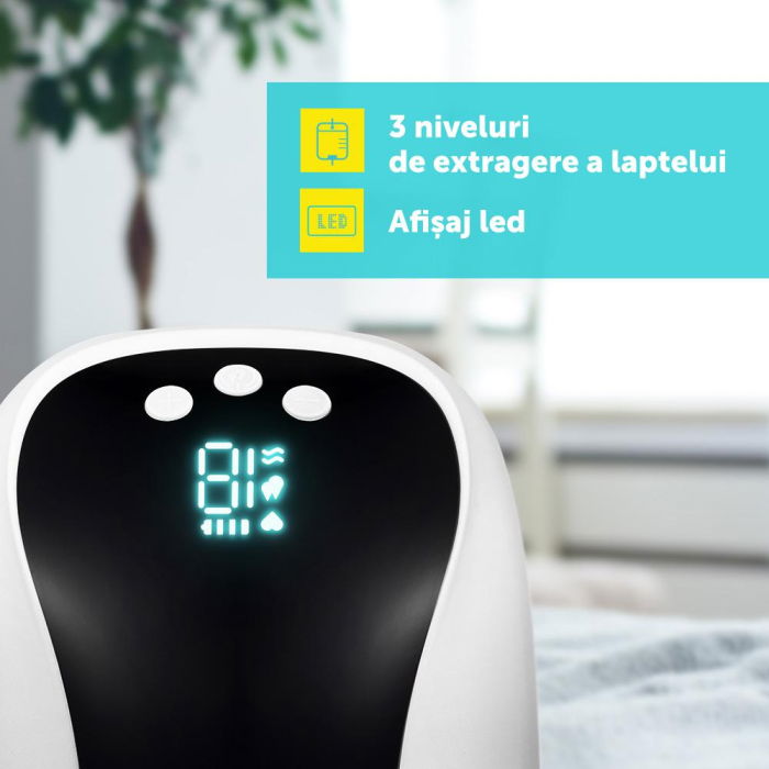 Pompa de san electrica si portabila,10 niveluri de extragere, 5 niveluri de masaj, display LED, functie de memorie, capacitate 180ml, U-Grow [9]