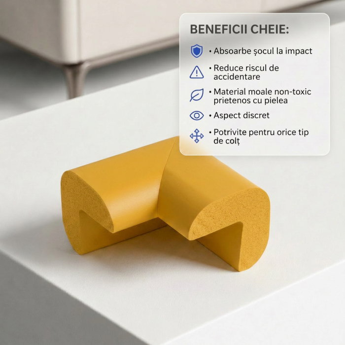 Protectie colturi mobilier, galben [12]