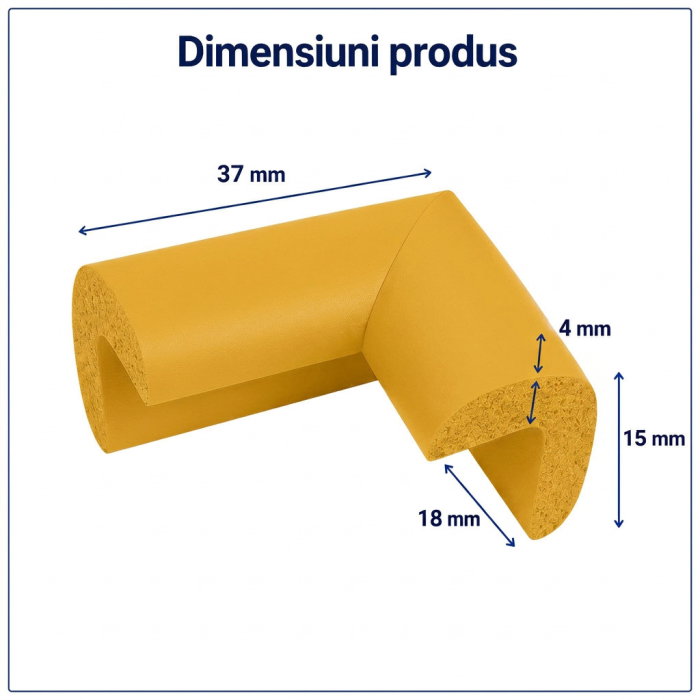 Protectie colturi mobilier, galben [3]