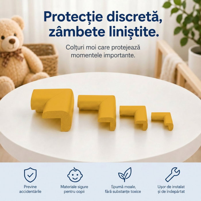 Protectie colturi mobilier, galben [10]