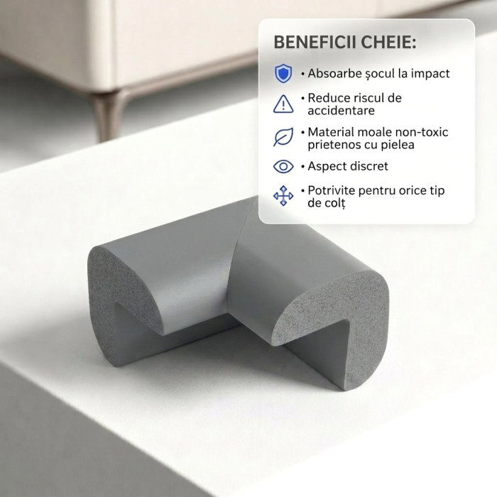 Protectie colturi mobilier, gri [13]