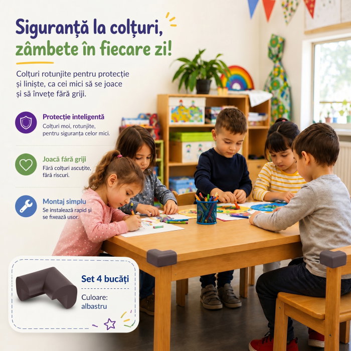 Protectie colturi mobila, maro [4]