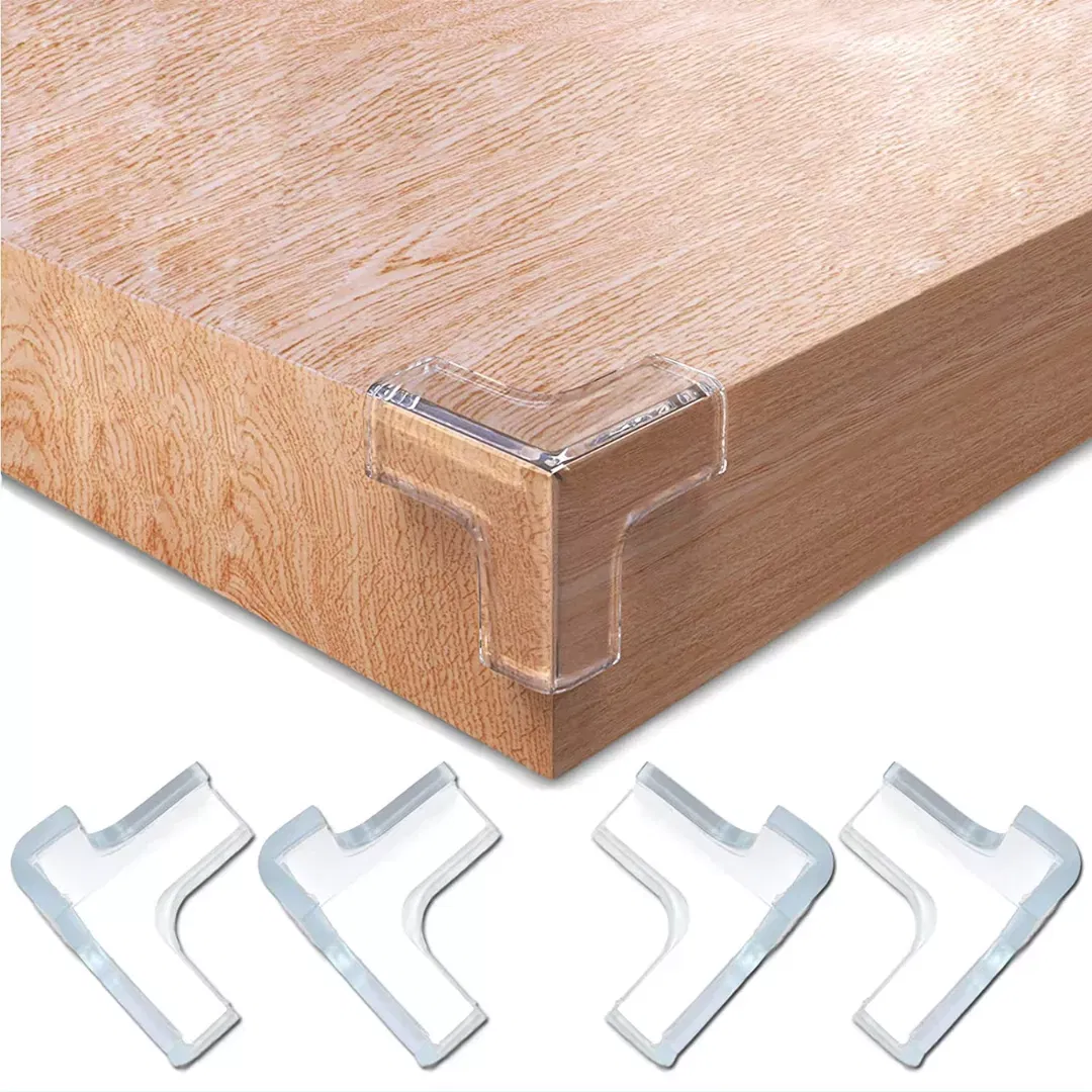 Protecție Colțuri Mobila, Trei Laturi, Transparent, 4 buc [9]