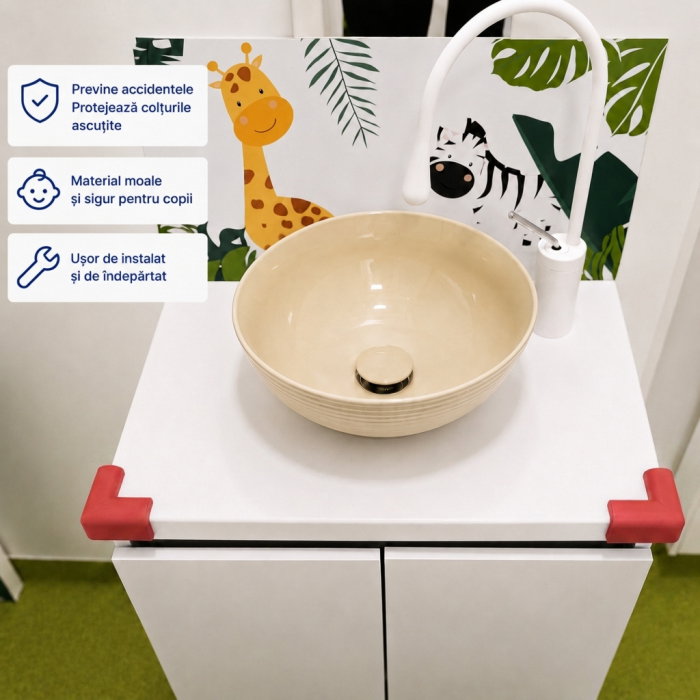 Protectie colturi mobilier, rosu [2]