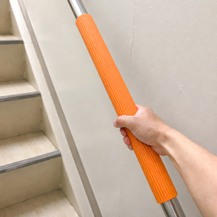 Protectie maner pentru balustrada, antialunecare, din cauciuc, portocaliu, 90cm [1]