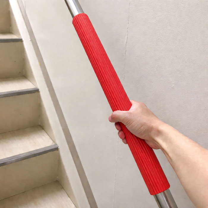 Protectie maner pentru balustrada, antialunecare, din cauciuc, rosu, 90cm [1]