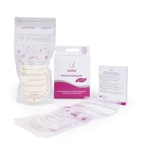 Pungi depozitare lapte matern la congelator, 180 ml, gradate, transparente, 20 bucati, ELANEE 711-00 [3]