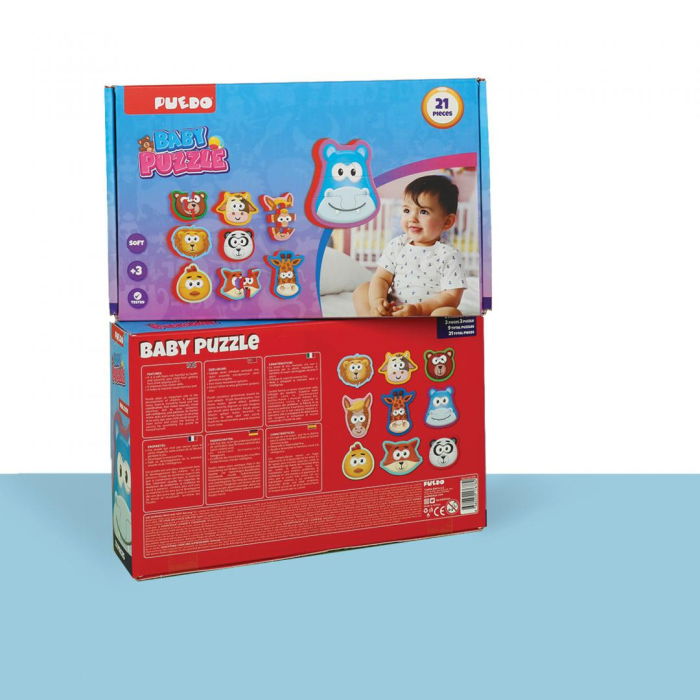 PUZZLE BABY DIN SPUMA EVA, 21 PIESE, PUEDO [4]