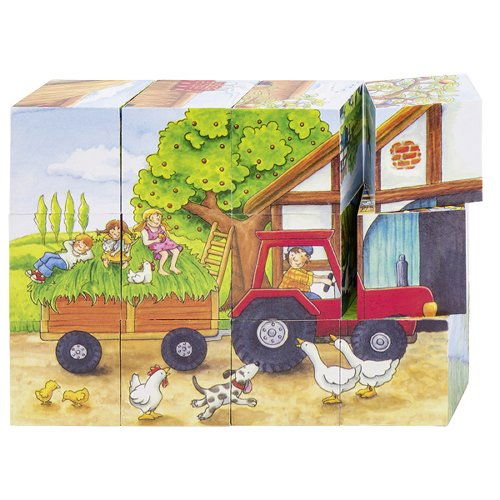 Puzzle Cuburi Anotimpuri La Ferma Copii 3 Ani+ Goki [1]