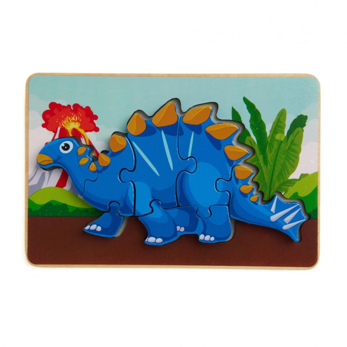 PUZZLE DIN LEMN TUOJIANGOSAURUS, 8 PIESE, MOMKI [1]