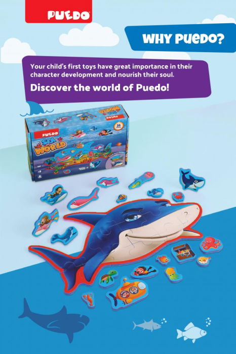 PUZZLE DIN SPUMA EVA, LUMEA MARINA, PUEDO [7]