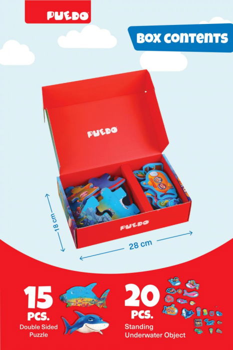 PUZZLE DIN SPUMA EVA, LUMEA MARINA, PUEDO [3]
