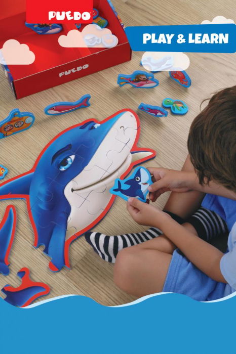 PUZZLE DIN SPUMA EVA, LUMEA MARINA, PUEDO [8]