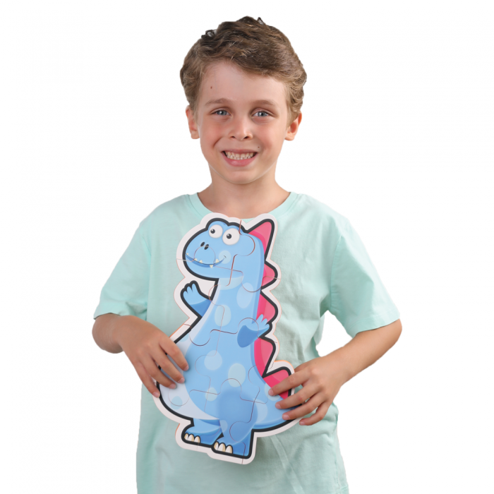 PUZZLE DIN SPUMA EVA, MAXI CU 10 PIESE, ALBASTRU, PUEDO [4]