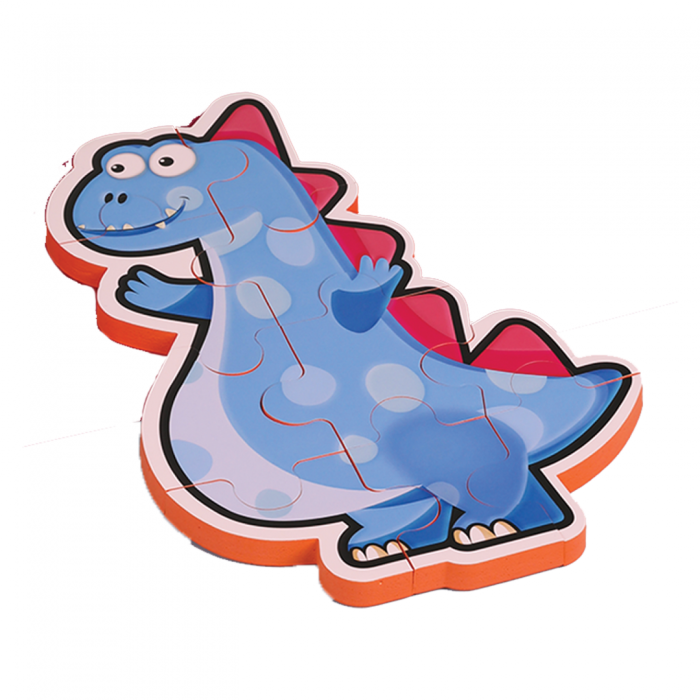 PUZZLE DIN SPUMA EVA, MAXI CU 10 PIESE, ALBASTRU, PUEDO [1]