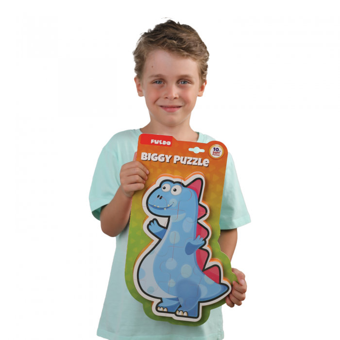 PUZZLE DIN SPUMA EVA, MAXI CU 10 PIESE, ALBASTRU, PUEDO [2]