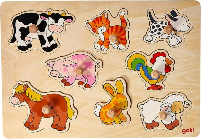 Puzzle Incastru Copii 1 An+ Cu Animale Goki [1]