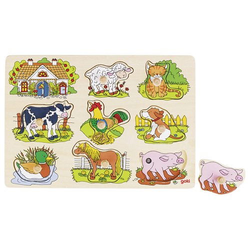 Puzzle Incastru Cu Sunete Animale De Ferma Copii 1 An+ [1]